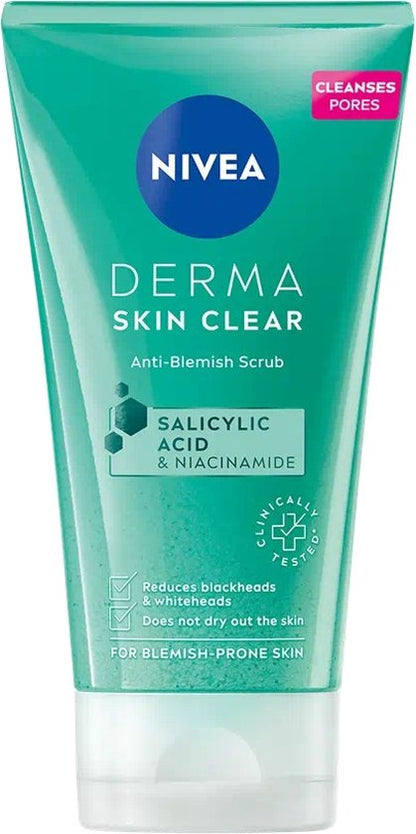 Nivea Derma Skin Clear Anti-Blemish Scrub - 150 ml