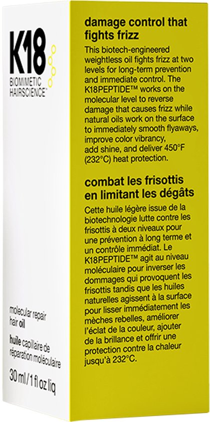 K18 Hair Repair Olie - Haarolie voor beschadigd of onhandelbaar haar - 30 ml