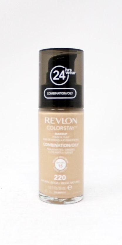 Revlon Colorstay Foundation With Pump - 220 Natural Beige (Oily Skin)