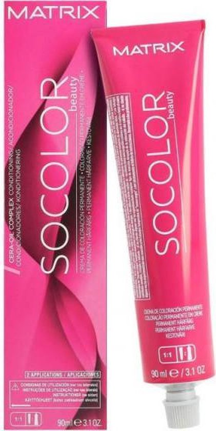 Matrix SOCOLOR.BEAUTY haarkleuring Bruin 90 ml 5Br Licht Bruin Bruin Rood
