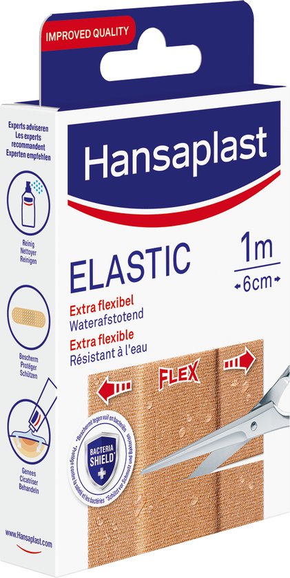 Hansaplast Elastic Pleisters - 1m x 6 cm