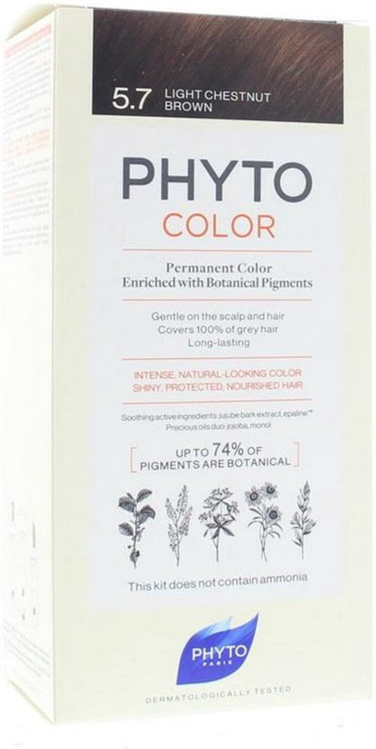 Permanent Colour PHYTO PhytoColor 5.7-castaño marrón claro Ammonia-free