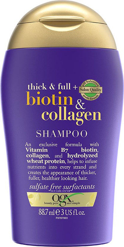OGX Mini Shampoo Thick & Full Biotin & Collagen | 89 ml
