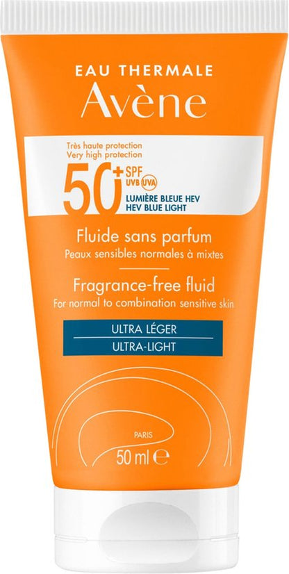 Avène Zon Fluide SPF50+ - Zonnebrand - 50 ml