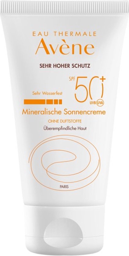 Avène Sun Protection Mineral Cream 50+ - Zonnebrand - 50 ml