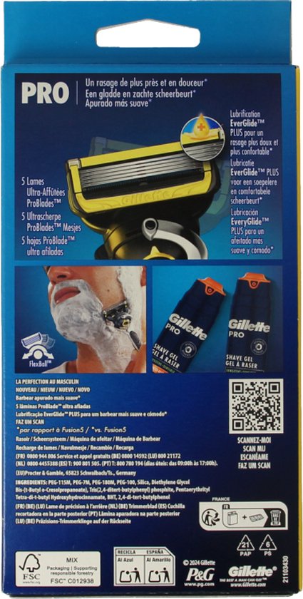 Gillette Scheermes Proshield - 1 set