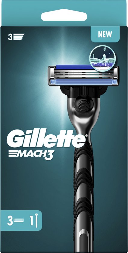 Gillette Mach 3 - Scheersysteem en 3 Scheermesjes
