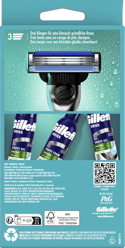 Gillette Mach 3 - Scheersysteem en 3 Scheermesjes