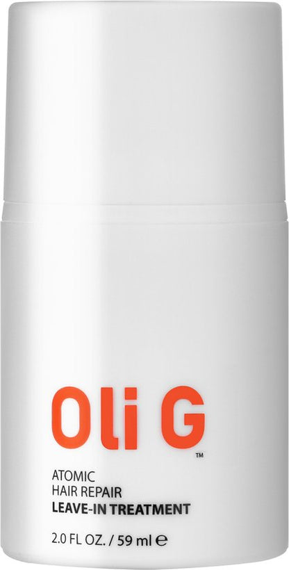 OLI G Atomic Hair Repair Treatment: de haarsensatie van 2025! Voor mooi, gezond en volledig hersteld haar in minuten. Met ingebouwde hittebeschermer. Geen conditioner nodig en uitspoelen hoeft niet.