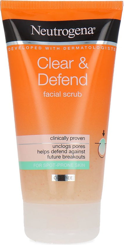 Neutrogena Clear & Defend Facial Scrub - 150 ml