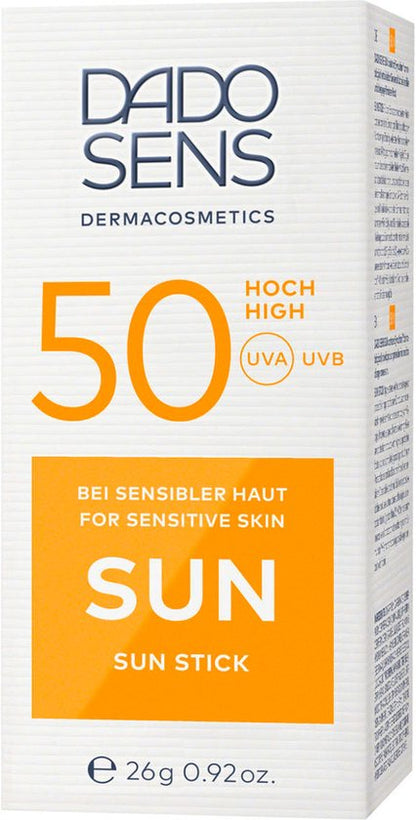 Dado Sens Sun Stick SPF50 Zonnebrand - 26g - Gevoelige Huid