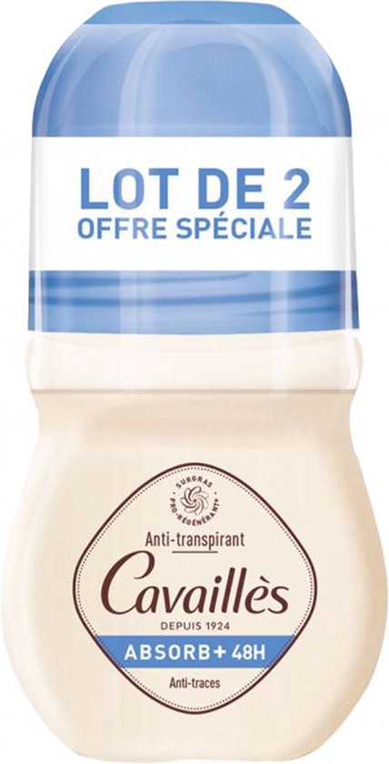 Rogé Cavaillès Absorb+ 48H Anti-Sporen Deodorant Roll-On 2 x 50 ml
