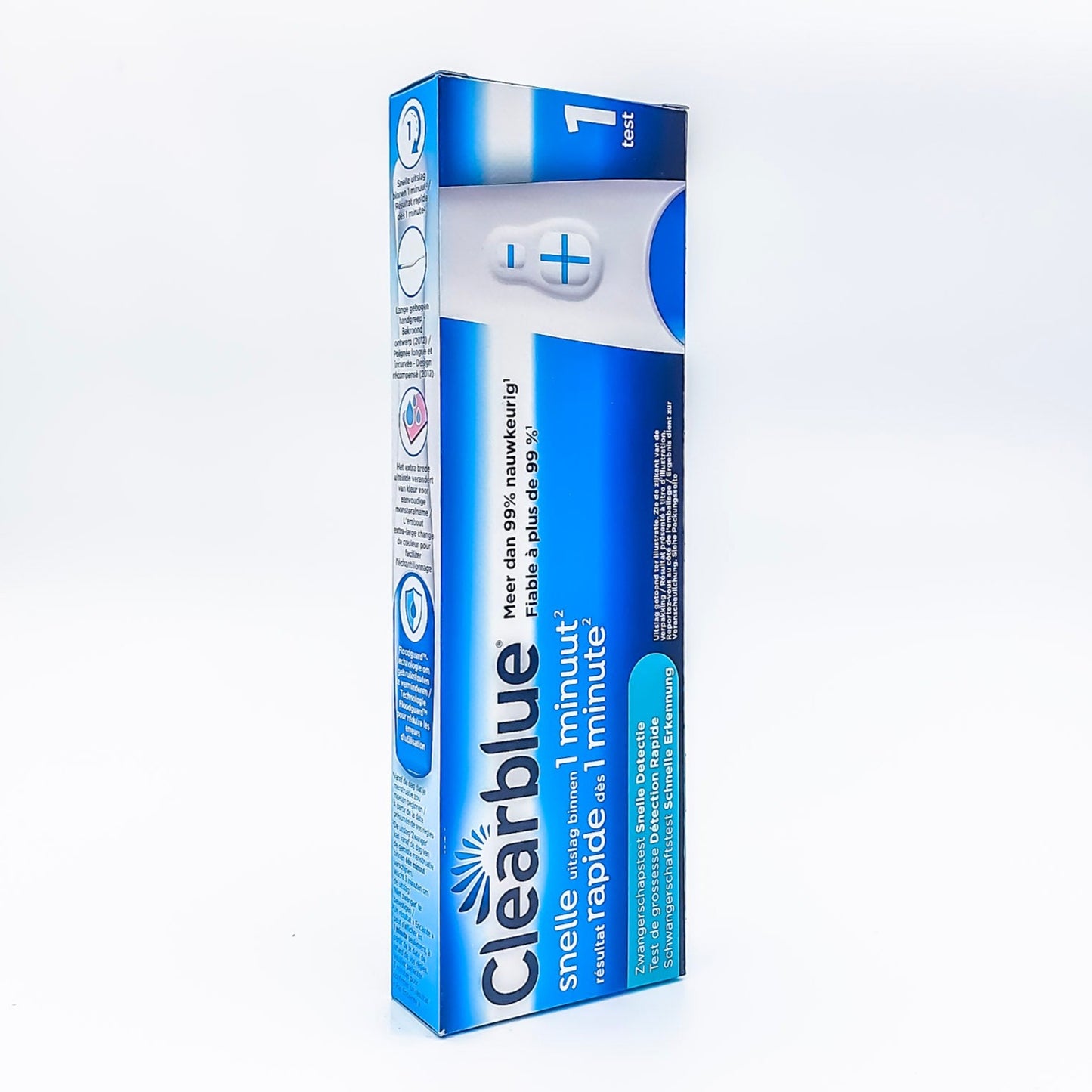 Clearblue Zwangerschapstest Snelle Detectie - Uitslag Binnen Één Minuut - 1 Test