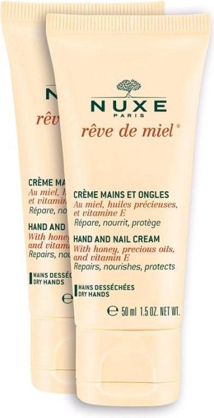 Nuxe Rêve de Miel Hand and Nail Cream Hand- en Nagelcrème - 2 stuks