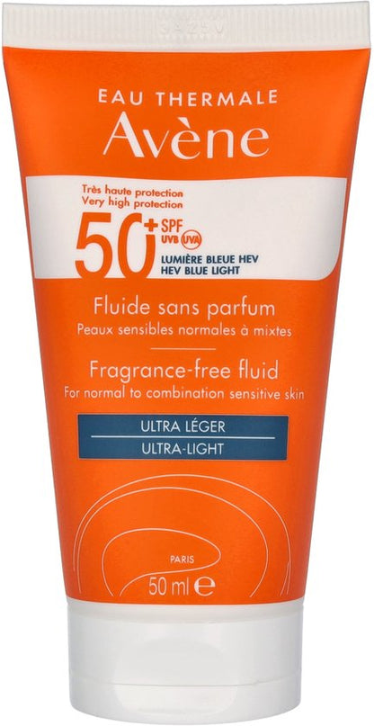 Avène Zon Fluide SPF50+ - Zonnebrand - 50 ml