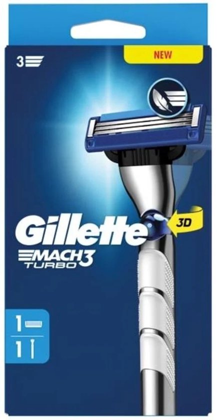 Gillette Mach3 Turbo Scheerapparaat en 1 navullingen