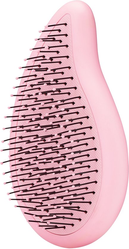 WetBrush Go Green Palm Detangler - Watermelon Oil - Compacte Ontwarrende Haarborstel - Voor Nat En Droog Haar - Ultra Zachte IntelliFlex® Borstelharen - Vermindert Haarbreuk - Lichtgewicht & Handzaam Formaat - Verrijkt Met Watermeloen Olie - Roze