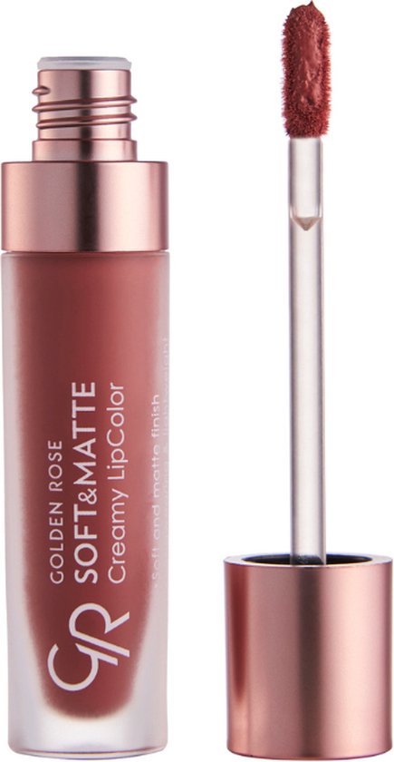 Golden Rose Soft & Matte Creamy Lipcolor NO: 107 Matte vloeibare lippenstift hydraterende formule minder droog op de lippen