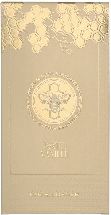 Paris corner Miel Vanille - Eau de Parfum - 100 ml