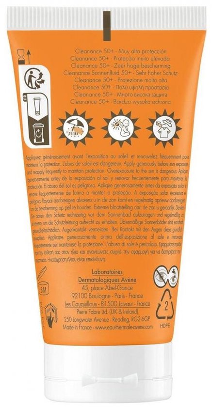Avene Cleanance Solar Spf50. - After Sun - 50 ml