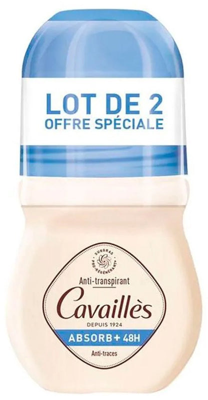 Rogé Cavaillès Absorb+ 48H Anti-Sporen Deodorant Roll-On 2 x 50 ml