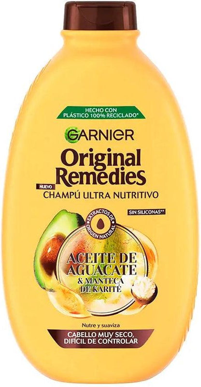 Anti-Frizz Shampoo Garnier Original Remedies Karité Avocado 600 ml