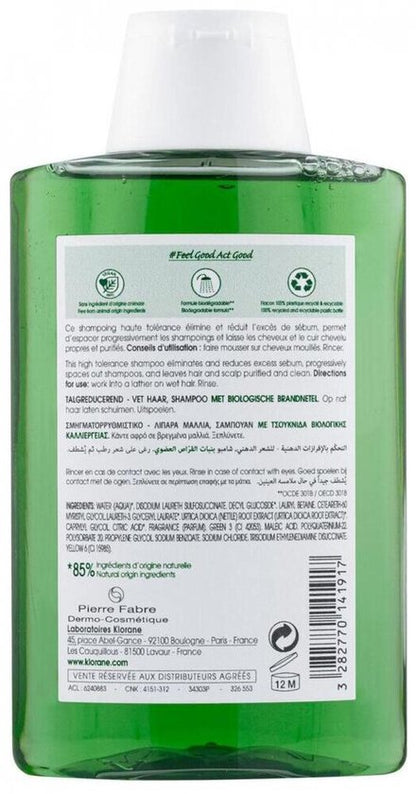 Klorane Haar Ortie Ortie/Brandnetel Shampoo Vet Haar 200ml