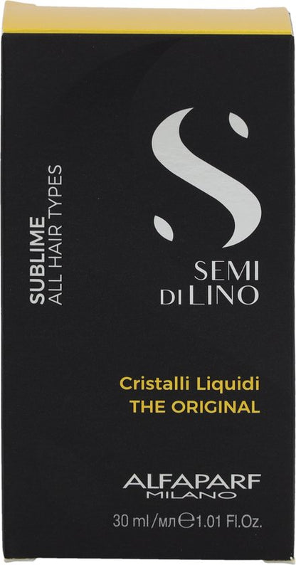 Alfaparf Milano - Semi Di Lino Sublime Cristal Liquid The Original -haar olie 30ml