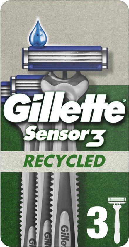 Gillette Wegwerpmesjes Sensor3 Recycled 3 stuks