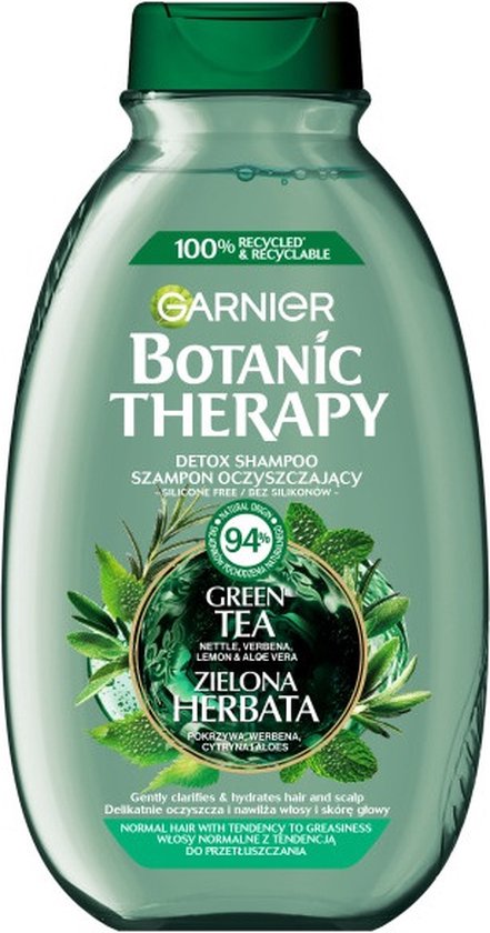 Garnier - Botanic Therapy Shampoo Cleanses And Refreshes Green Tea 400Ml