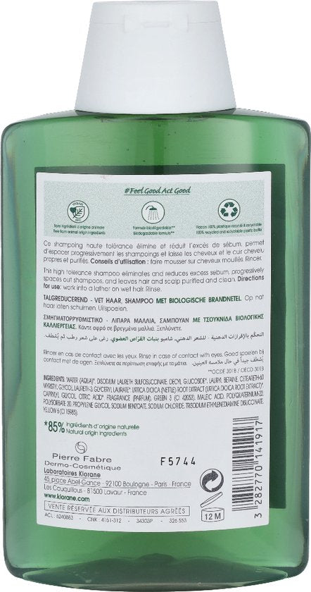 Klorane Haar Ortie Ortie/Brandnetel Shampoo Vet Haar 200ml