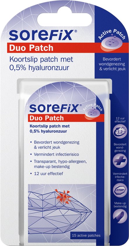 Sorefix Duo Koortslip Patch 15 stuks
