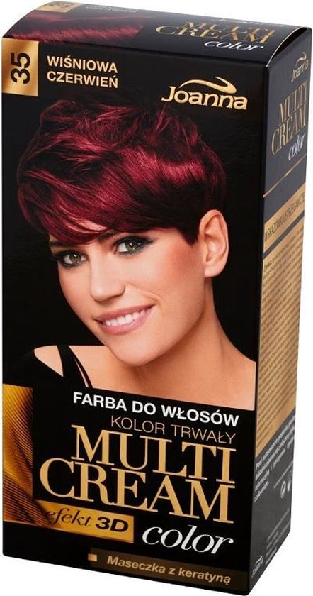 Joanna - Multi Cream Color Hair Dye 35 Cherry Red