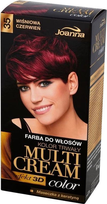 Joanna - Multi Cream Color Hair Dye 35 Cherry Red
