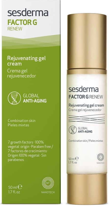 Anti-Veroudering Crème Factor G Renew Sesderma Combinatiehuid (50 Ml)