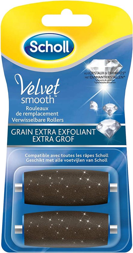 Scholl Velvet Smooth - Navulling Elektrische Eeltverwijderaar - Extra Grof - Voetvijl - 2 Stuks