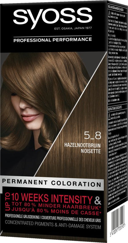 SYOSS Color baseline 5-8 Hazelnootbruin Haarverf - 1 stuk