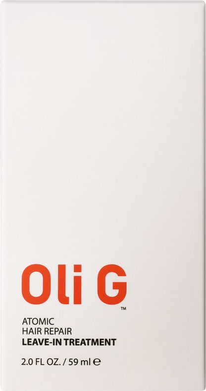 OLI G Atomic Hair Repair Treatment: de haarsensatie van 2025! Voor mooi, gezond en volledig hersteld haar in minuten. Met ingebouwde hittebeschermer. Geen conditioner nodig en uitspoelen hoeft niet.