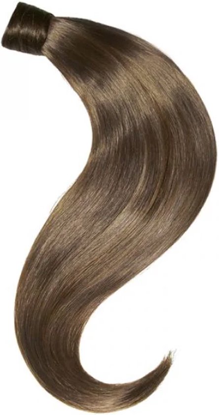 Balmain Catwalk Ponytail - Straight - 55 cm - Memory®Hair - kleur MILAN 5,6CG -  mix van chocolade bruine tinten