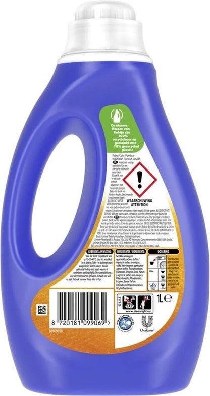 Robijn Vloeibaar Wasmiddel - Color - met 90% biologisch afbreekbare ingrediënten - 20 wasbeurten