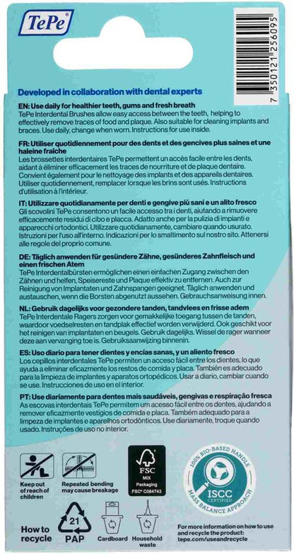 TePe Interdentale Ragers Original Groen ISO maat 5 – 0,8 mm (6 stuks)