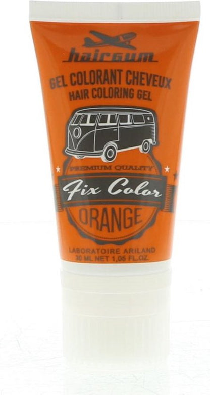 Non-permanent Colour Hairgum Fix Color Orange Styling Gel (30 ml)