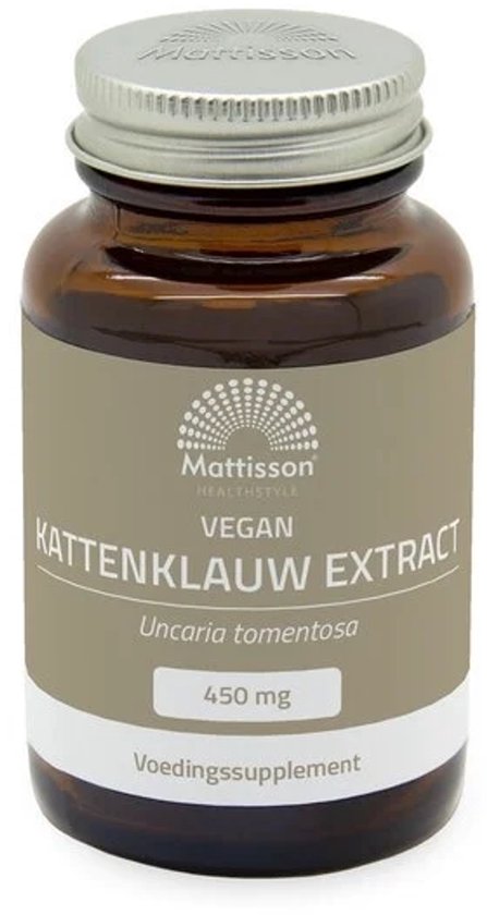 Mattisson - Kattenklauw Extract 450 mg - Cat's Claw - 60 capsules