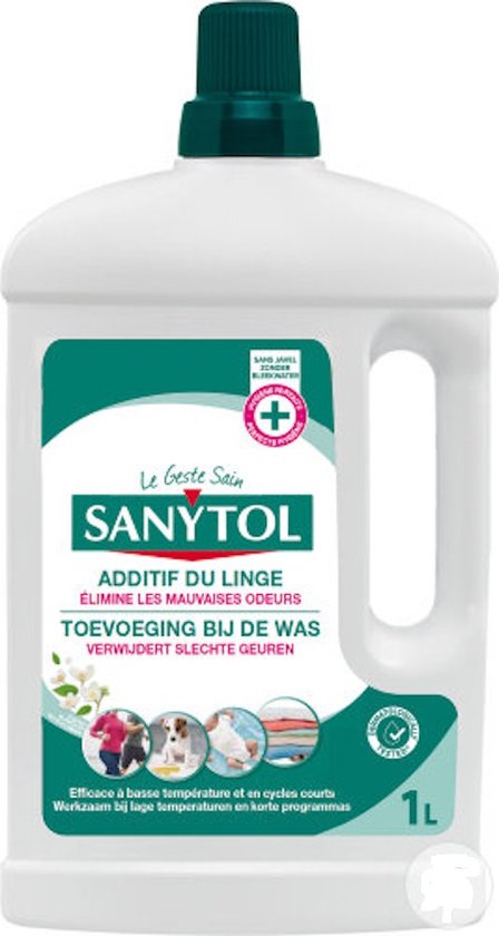 SANYTOL desinfectiemiddel voor wasgoed met witte bloemen - 1L - Antibacterieel