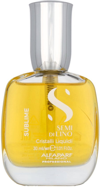 Hair Oil Semi Di Lino Sublime Cristal Liquid The Original Alfaparf Milano Semi Di Lino 30 ml