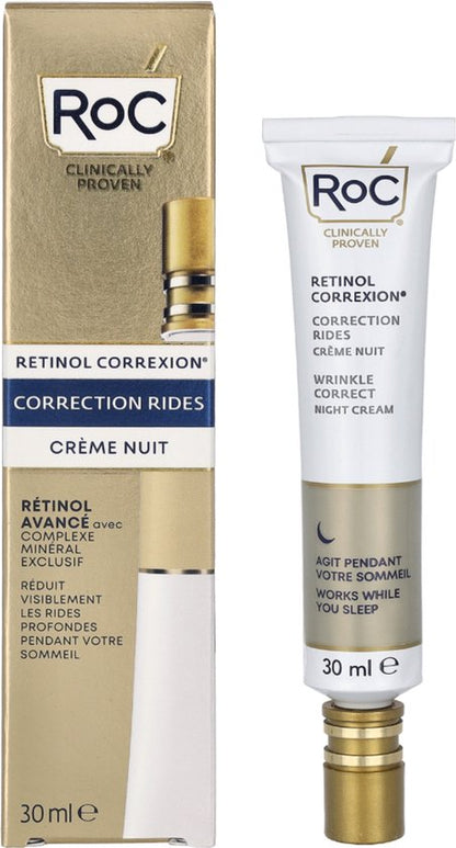 Anti-Veroudering Nachtcrème Roc Wrinkle Correct (30 ml)