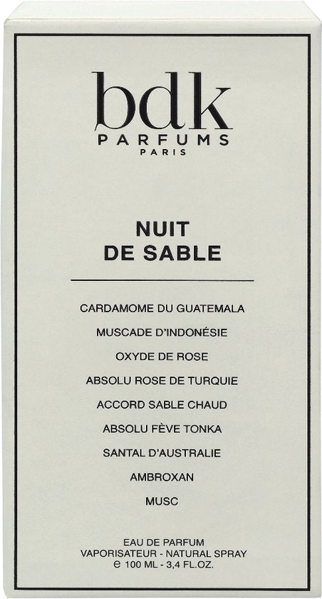 Bdk Parfums Nuit De Sable Eau De Parfum 100ml