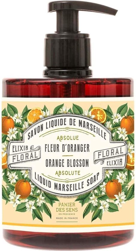 Panier des Sens - Orange Blossom / Fleur d'Oranger Vloeibare Marseille zeep 500 ml