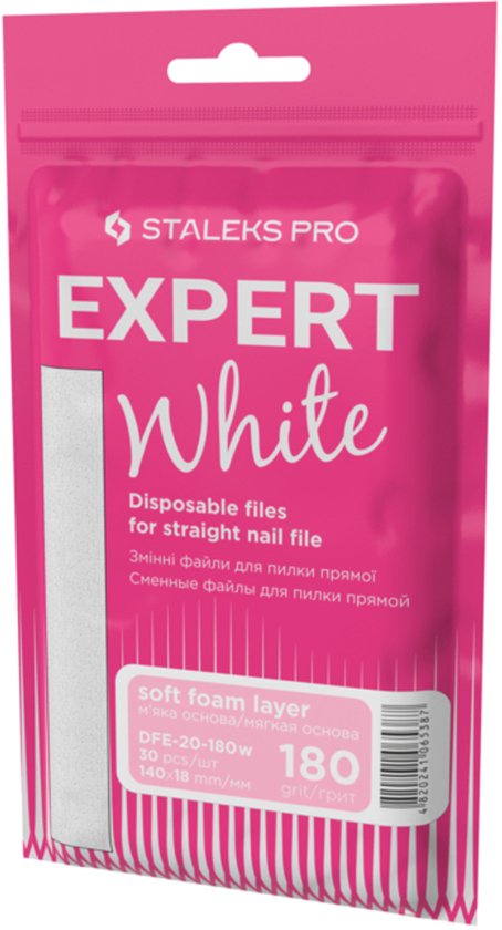 Staleks Vervangbare Vijlbladen Wit #180 - 30 Stuks