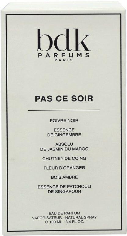 BDK Perfumes Pas Ce Soir - Dames Parfum eau de parfum - 100 ml